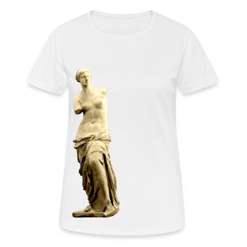 VENUS DE MILO - Frauen T-Shirt atmungsaktiv - Weiß - Vorne - AI Model Female 172 dark (172cm)