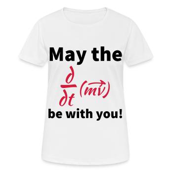 may the force be with you - Frauen T-Shirt atmungsaktiv - Weiß - Vorne - AI Model Female 172 dark (172cm)