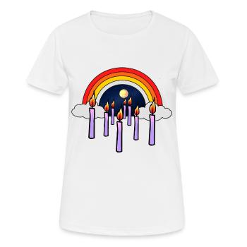 Himmel Trauer Jenseits Tod Trauern Regenbogen Gott - Frauen T-Shirt atmungsaktiv - Weiß - Vorne - AI Model Female 172 dark (172cm)