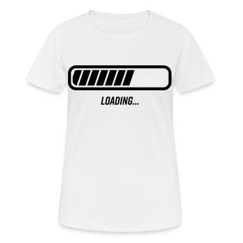 Progress bar - Women's Breathable T-Shirt - white - Front - AI Model Female 172 dark (172cm)