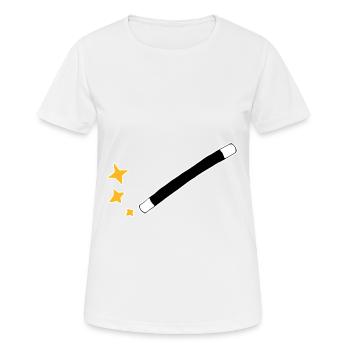 Magic wand - Women's Breathable T-Shirt - white - Front - AI Model Female 172 dark (172cm)