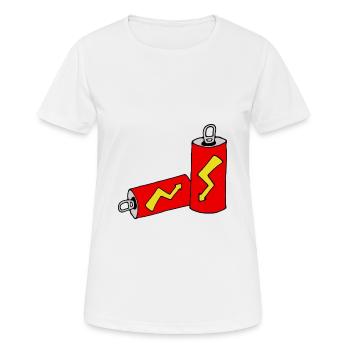 Boisson énergisante - T-shirt respirant Femme - blanc - Devant - AI Model Female 172 dark (172cm)