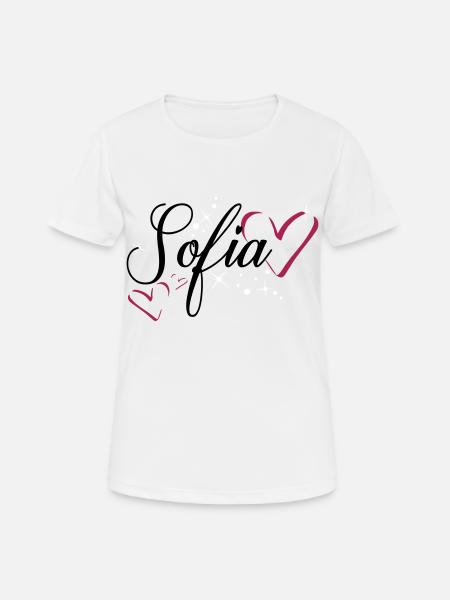 Sofia name first name - Women's Breathable T-Shirt - white