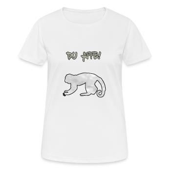 Espèce de singe - T-shirt respirant Femme - blanc - Devant - AI Model Female 172 dark (172cm)