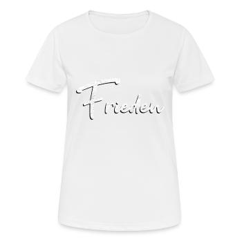 Frieden - Frauen T-Shirt atmungsaktiv - Weiß - Vorne - AI Model Female 172 dark (172cm)