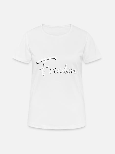 Frieden - Frauen T-Shirt atmungsaktiv - Weiß