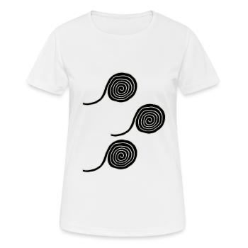 Lakritzschnecken, Geschenkidee - Frauen T-Shirt atmungsaktiv - Weiß - Vorne - AI Model Female 172 dark (172cm)
