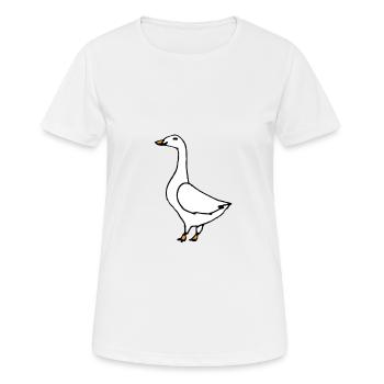 goose - Women's Breathable T-Shirt - white - Front - AI Model Female 172 dark (172cm)