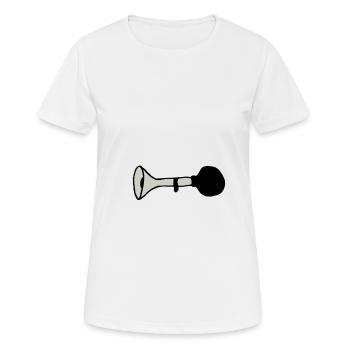 Mofa Hupe - Frauen T-Shirt atmungsaktiv - Weiß - Vorne - AI Model Female 172 dark (172cm)