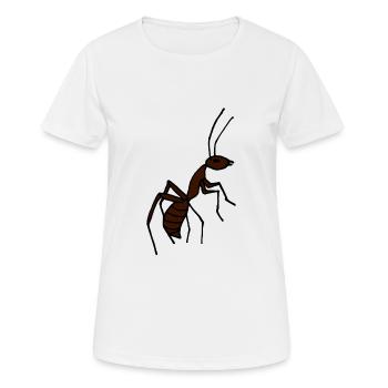 Fourmi de dessin animé - T-shirt respirant Femme - blanc - Devant - AI Model Female 172 dark (172cm)