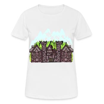 Mittelalter Ritter Burg Festung Schloss Märchen - Frauen T-Shirt atmungsaktiv - Weiß - Vorne - AI Model Female 172 dark (172cm)