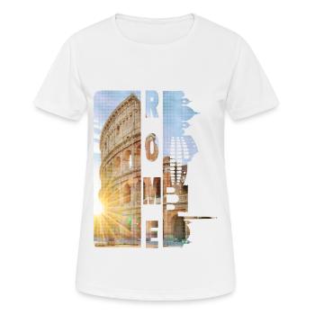 Rome Rome Italy City Skyline Home Love - Women's Breathable T-Shirt - white - Front - AI Model Female 172 dark (172cm)