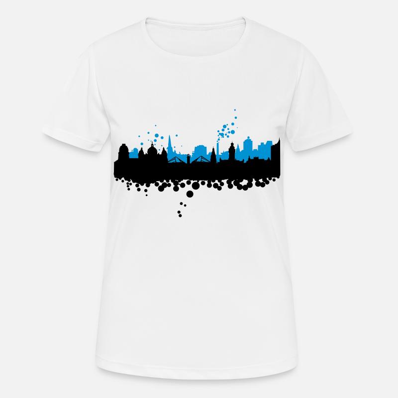 Leipzig Skyline Dirty - Women's Breathable T-Shirt - white