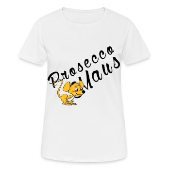 Prosecco Maus - Frauen T-Shirt atmungsaktiv - Weiß - Vorne - AI Model Female 172 dark (172cm)