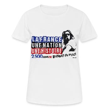 Vercingétorix - T-shirt respirant Femme - blanc - Devant - AI Model Female 172 dark (172cm)