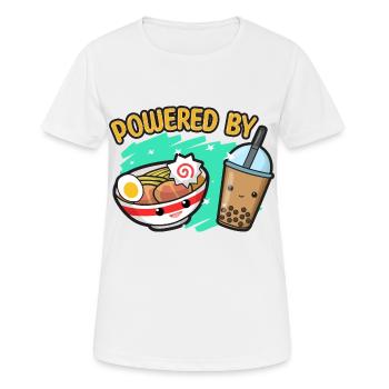 Cuisine asiatique japonaise Thé Ramen I Cadeau - T-shirt respirant Femme - blanc - Devant - AI Model Female 172 dark (172cm)