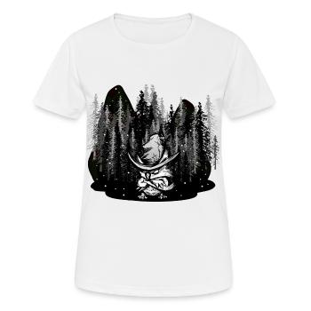 Wilderness Forest Animals Magical Winter Xmas Snow Owl - Women's Breathable T-Shirt - white - Front - AI Model Female 172 dark (172cm)