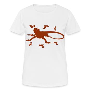 Salamandre - Animal amphibien - T-shirt respirant Femme - blanc - Devant - AI Model Female 172 dark (172cm)