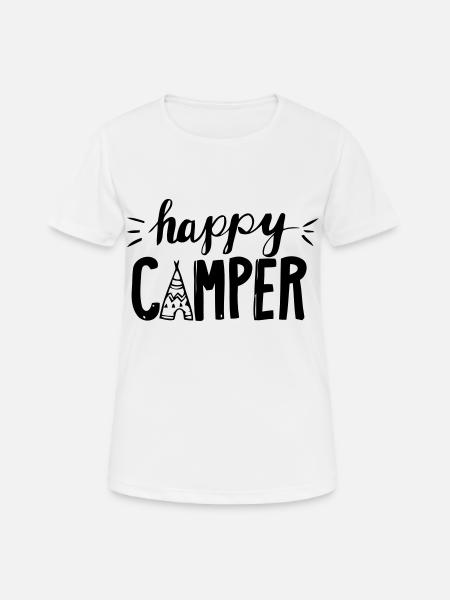 Camper - Frauen T-Shirt atmungsaktiv - Weiß