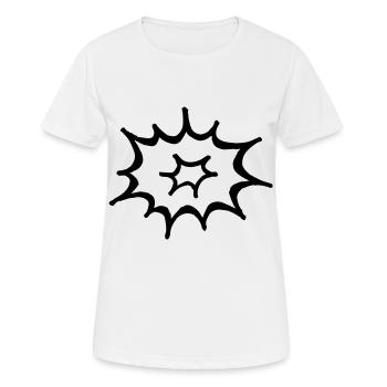 cartoon - Frauen T-Shirt atmungsaktiv - Weiß - Vorne - AI Model Female 172 dark (172cm)