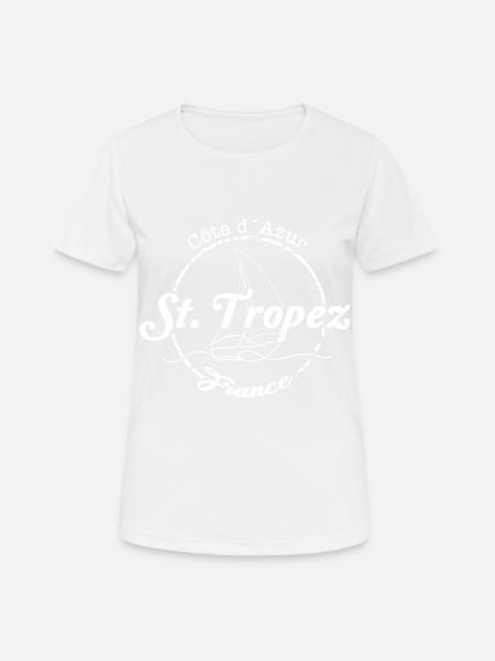 St Tropez France - Women's Breathable T-Shirt - white