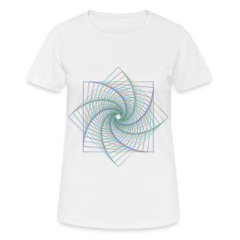 Sacred geometry spiral - Women's Breathable T-Shirt - white - Front - AI Model Female 172 dark (172cm)