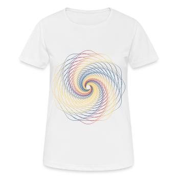 Sacred geometry spiral - Women's Breathable T-Shirt - white - Front - AI Model Female 172 dark (172cm)