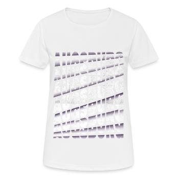 Augsburg Allemagne City Font Skyline Accueil - T-shirt respirant Femme - blanc - Devant - AI Model Female 172 dark (172cm)
