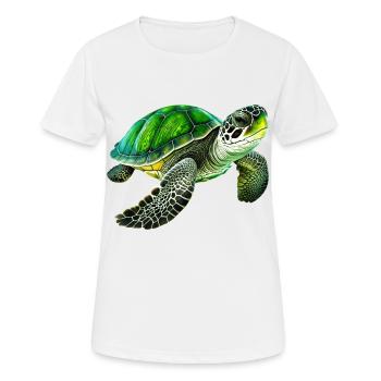 Les tortues vertes sont des animaux impressionnants - T-shirt respirant Femme - blanc - Devant - AI Model Female 172 dark (172cm)