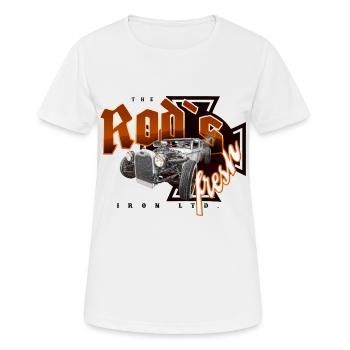 rod´s fresh - Frauen T-Shirt atmungsaktiv - Weiß - Vorne - AI Model Female 172 dark (172cm)