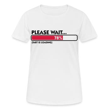 Fart Is Loading (2c)++ - T-shirt respirant Femme - blanc - Devant - AI Model Female 172 dark (172cm)
