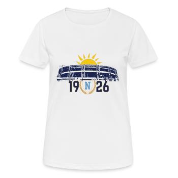 Soleil levant sur le stade de San Paolo - T-shirt respirant Femme - blanc - Devant - AI Model Female 172 dark (172cm)