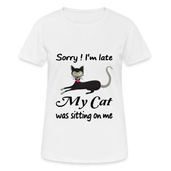 Cat Delay Time Cuddly Cat Kitten Cats - Women's Breathable T-Shirt - white - Front - AI Model Female 172 dark (172cm)