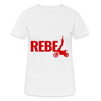 extreme sport rebel - Women's Breathable T-Shirt - white - Front - AI Model Female 172 dark (172cm)