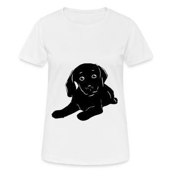 Chiens Bébé Chien Animaux De compagnie Enfants Enfant Chien - T-shirt respirant Femme - blanc - Devant - AI Model Female 172 dark (172cm)
