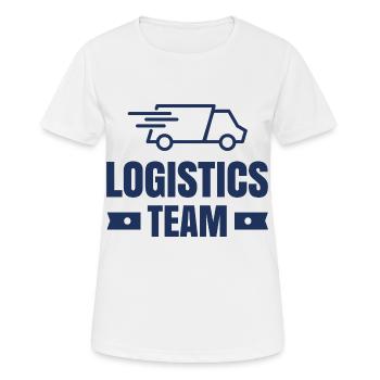 Logistiker Team Transportfirma Logistik Spedition - Frauen T-Shirt atmungsaktiv - Weiß - Vorne - AI Model Female 172 dark (172cm)