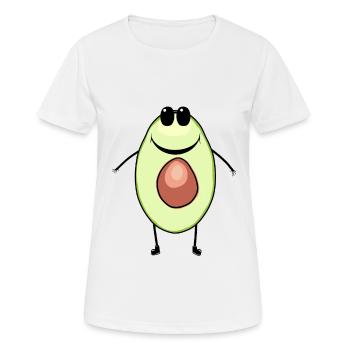 Avocado Gemüse Nahrungsmittel Speise Vegetarisch - Frauen T-Shirt atmungsaktiv - Weiß - Vorne - AI Model Female 172 dark (172cm)