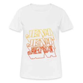 Jena Allemagne City Skyline Home Font - T-shirt respirant Femme - blanc - Devant - AI Model Female 172 dark (172cm)