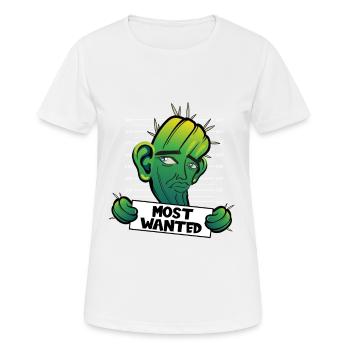 Most Wanted Ohrwaschlkaktus - Frauen T-Shirt atmungsaktiv - Weiß - Vorne - AI Model Female 172 dark (172cm)