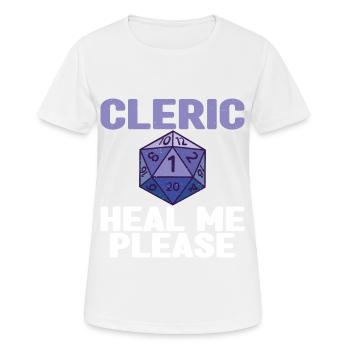 Stylo et papier pour RPG Gaming Father - T-shirt respirant Femme - blanc - Devant - AI Model Female 172 dark (172cm)