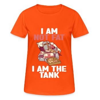 Stylo et papier pour RPG Gaming Father - T-shirt respirant Femme - orange néon - Devant - AI Model Female 172 dark (172cm)