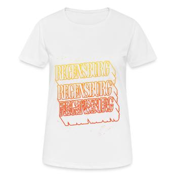 Regensburg Allemagne City Skyline Accueil - T-shirt respirant Femme - blanc - Devant - AI Model Female 172 dark (172cm)