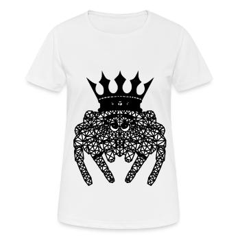 Polygon Spinne König Haustiere Spinnen Fantasy - Frauen T-Shirt atmungsaktiv - Weiß - Vorne - AI Model Female 172 dark (172cm)