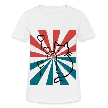 Chaton chaton doux chats domestiques chauds - T-shirt respirant Femme - blanc - Devant - AI Model Female 172 dark (172cm)