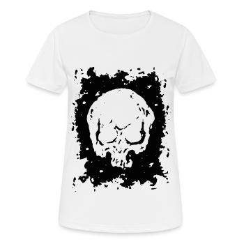 2reborn Head Totenkopf Horror Angst Tot Died - Frauen T-Shirt atmungsaktiv - Weiß - Vorne - AI Model Female 172 dark (172cm)