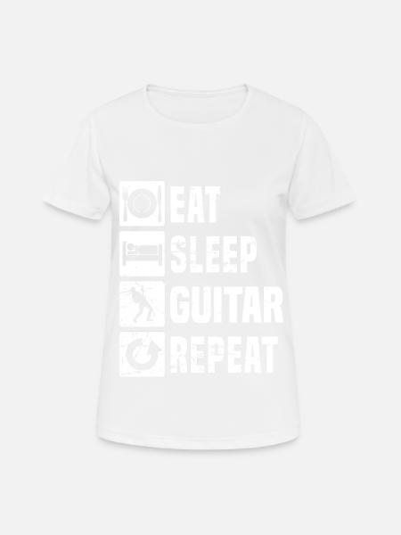 Electric guitar electronic guitar Guitar player - Women's Breathable T-Shirt - white