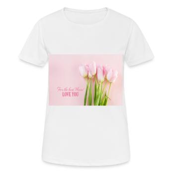 Beste Mutter Best Mom - Frauen T-Shirt atmungsaktiv - Weiß - Vorne - AI Model Female 172 dark (172cm)