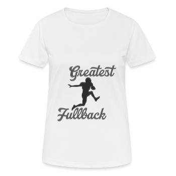 Quarterback de football américain - T-shirt respirant Femme - blanc - Devant - AI Model Female 172 dark (172cm)