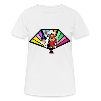 Japon Guerrier Asie Ninja Hamster Fantasy Enfants - T-shirt respirant Femme - blanc - Devant - AI Model Female 172 dark (172cm)