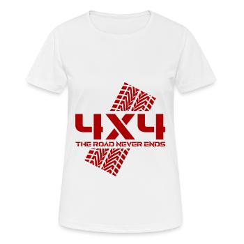 Off-road vehicle 4x4 - Women's Breathable T-Shirt - white - Front - AI Model Female 172 dark (172cm)
